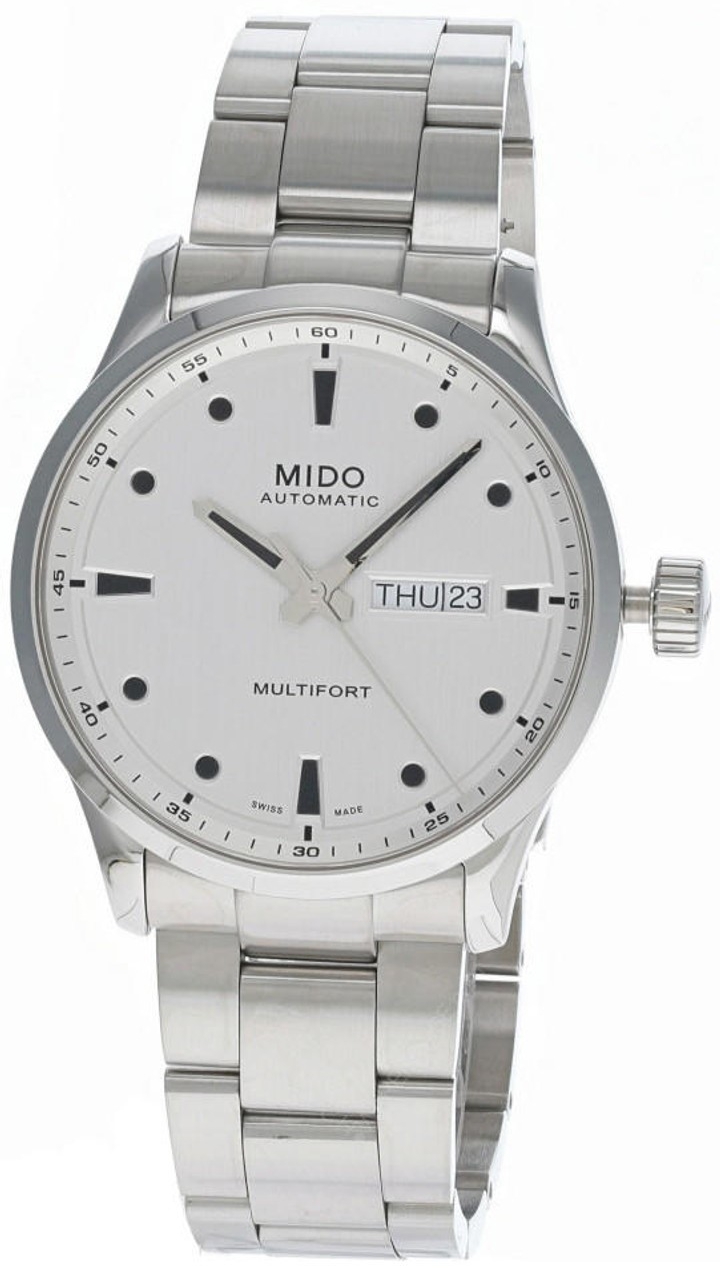 Mido Herreklokke M038.430.11.031.00 Multifort Sølvfarget/Stål Ø42