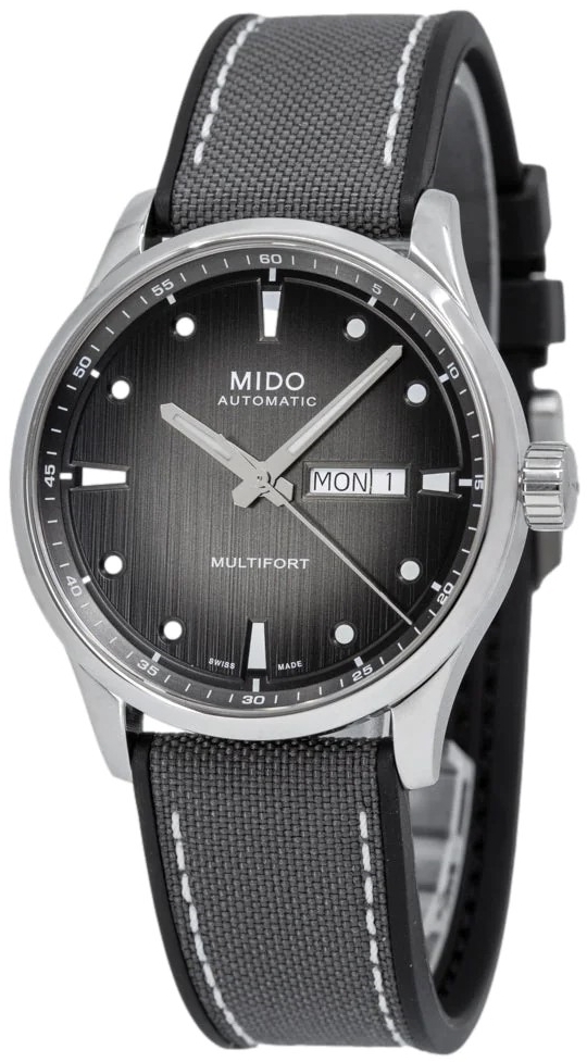 Mido Herreklokke M038.430.17.081.00 Multifort Grå/Gummi Ø42 mm