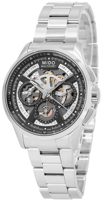 Mido Herreklokke M038.662.11.060.00 Multifort Grå/Stål Ø43 mm