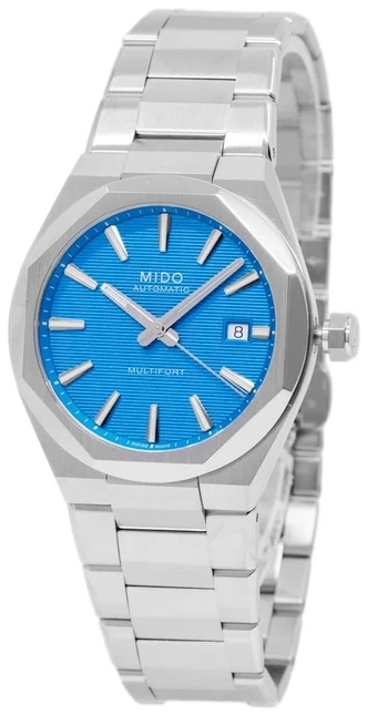 Mido Herreklokke M055.507.11.041.00 Multifort Blå/Stål Ø40 mm