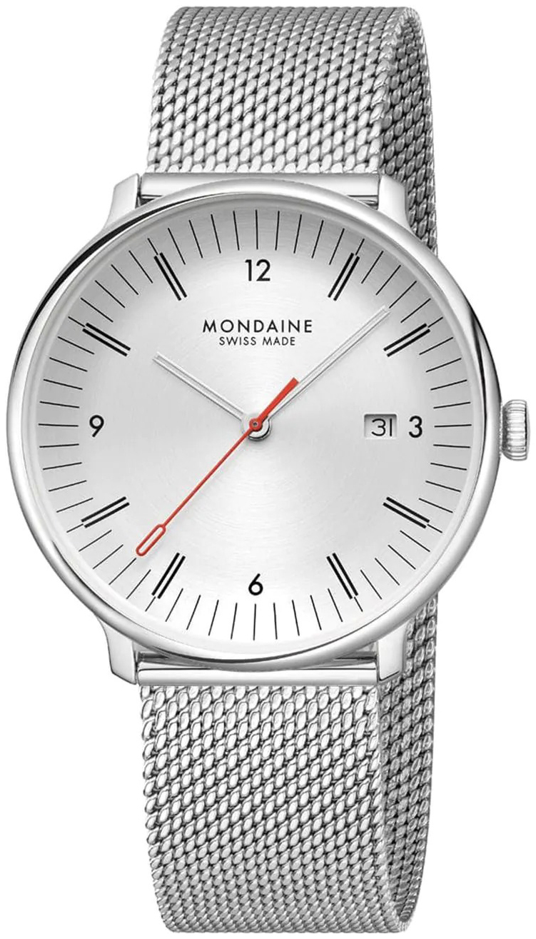 Mondaine Herreklokke MLE.41210.SM Doppio Sølvfarget/Stål Ø41 mm