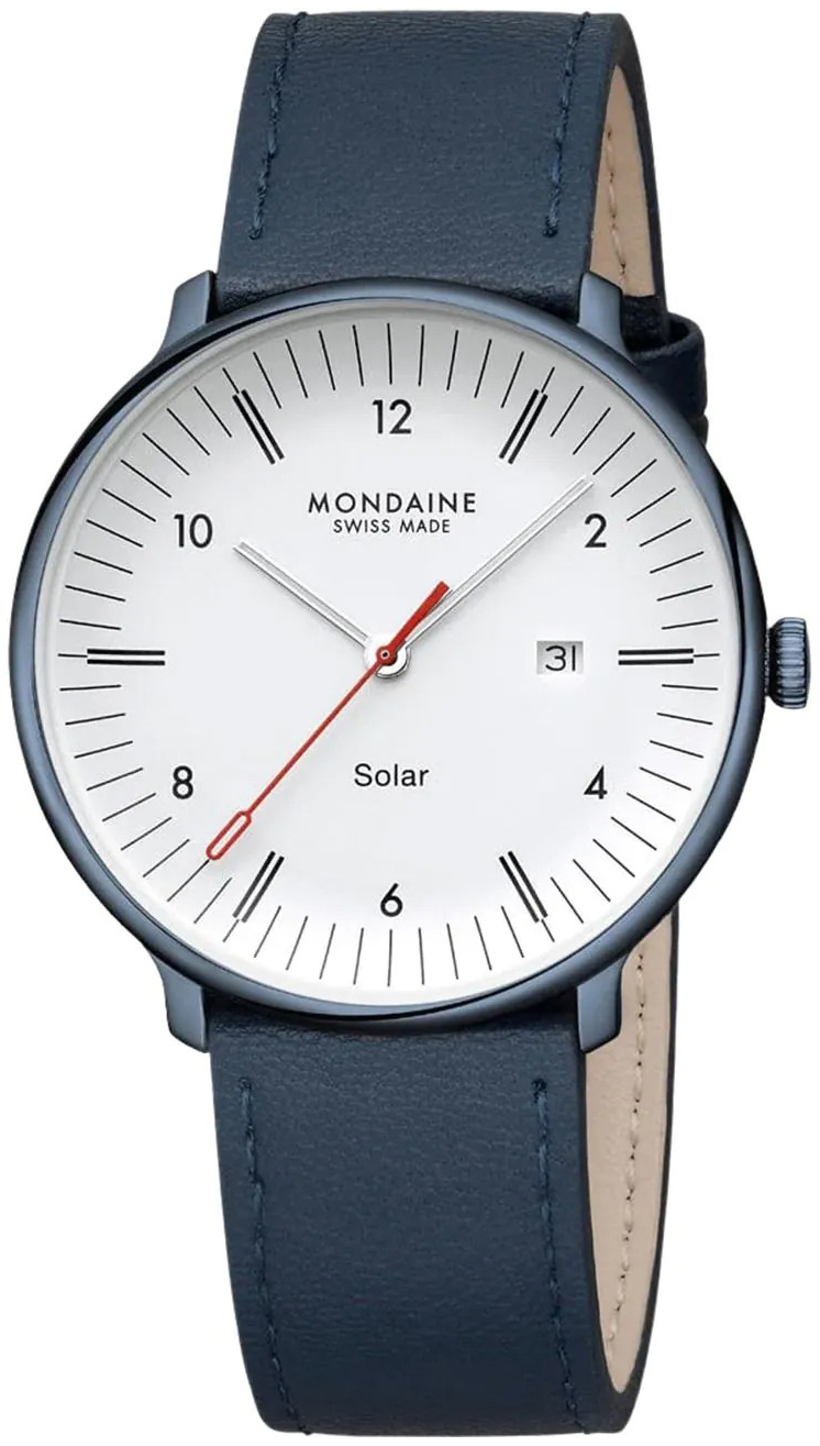 Mondaine Herreklokke MLE.41910.LQV Doppio Hvit/Lær Ø41 mm
