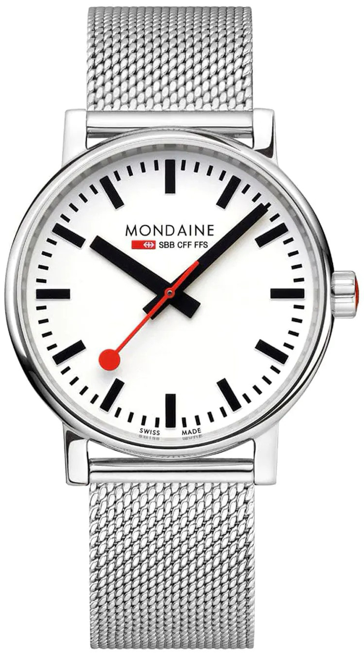 Mondaine MSE.40110.SM Evo2 Hvit/Stål Ø40 mm