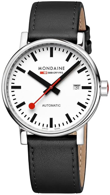 Mondaine MSE.40610.LBV Evo2 Hvit/Lær Ø40 mm