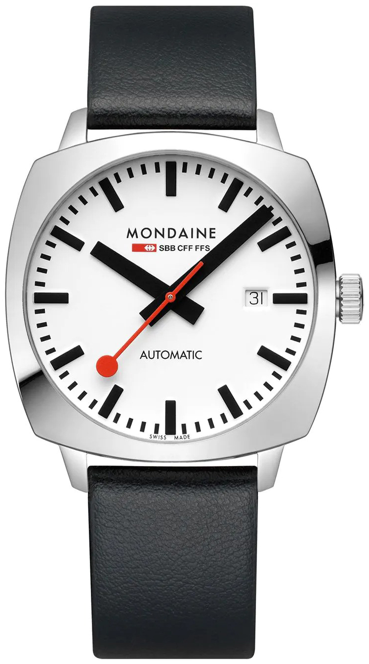 Mondaine MSL.3961B.LBV Cushion Hvit/Lær