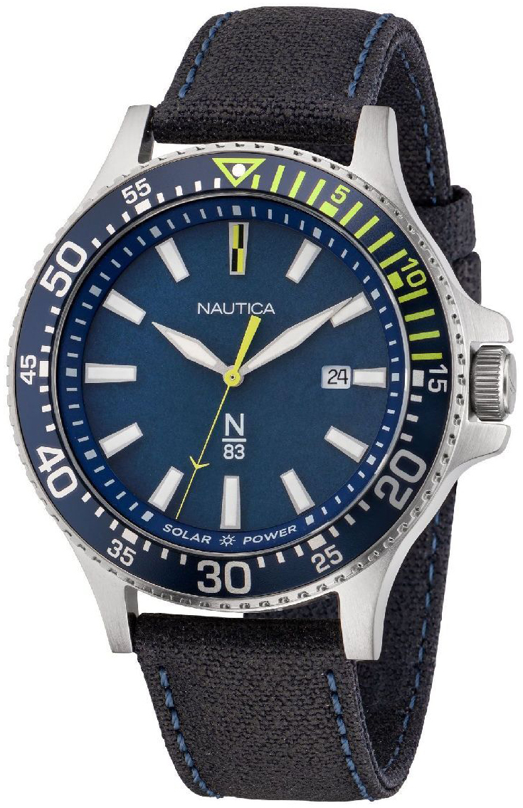 Nautica Herreklokke NAPCBF202 N83 Blå/Tekstil Ø43 mm
