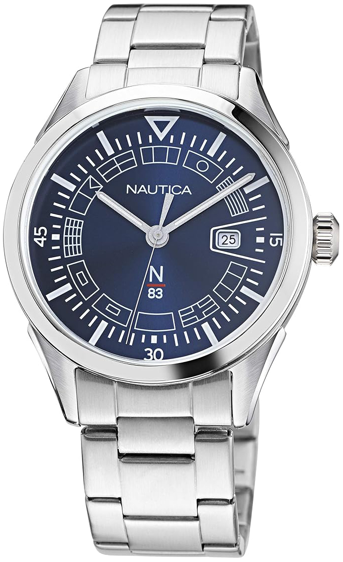 Nautica Herreklokke NAPCRF004 N83 Blå/Stål Ø40 mm