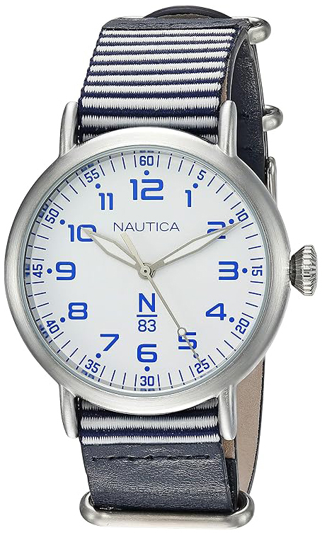Nautica NAPWLS906 N83 Hvit/Lær Ø40 mm