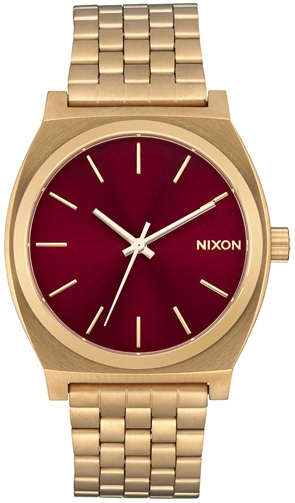 Nixon Herreklokke A0455098-00 Classic Rød/Rose-gulltonet stål Ø42