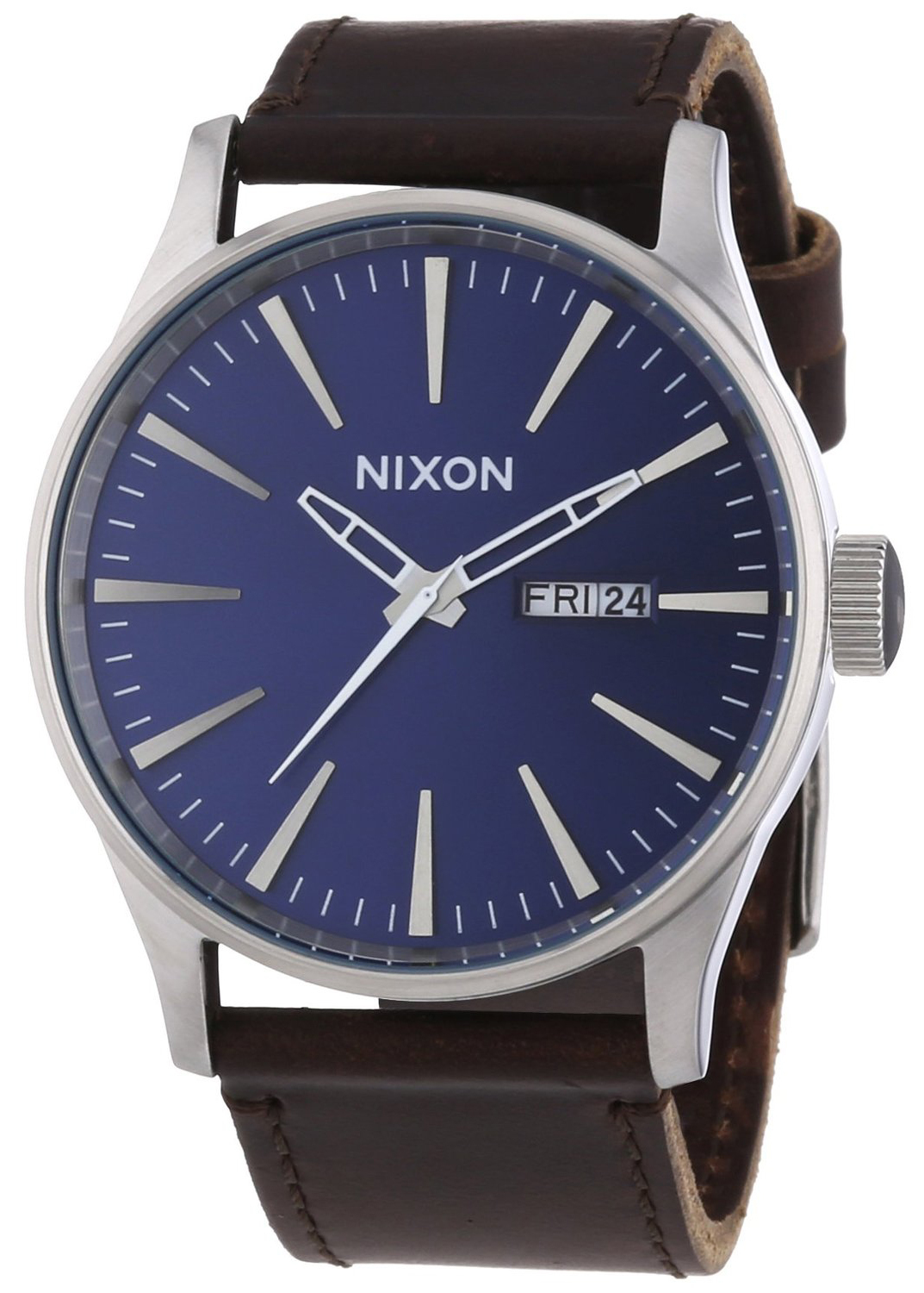 Nixon Herreklokke A1051524-00 Blå/Lær Ø42 mm