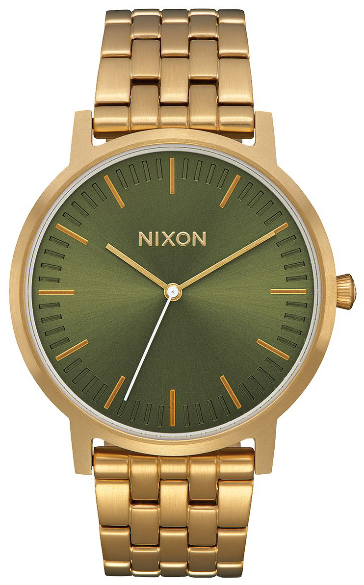 Nixon 99999 Herreklokke A10572596-00 Grønn/Gulltonet stål Ø40 mm - Nixon