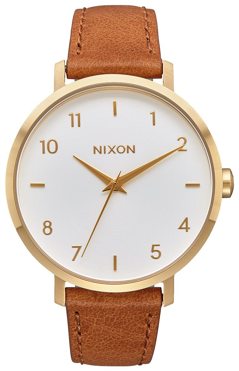 Nixon 99999 Dameklokke A10912621-00 Hvit/Lær Ø38 mm - Nixon