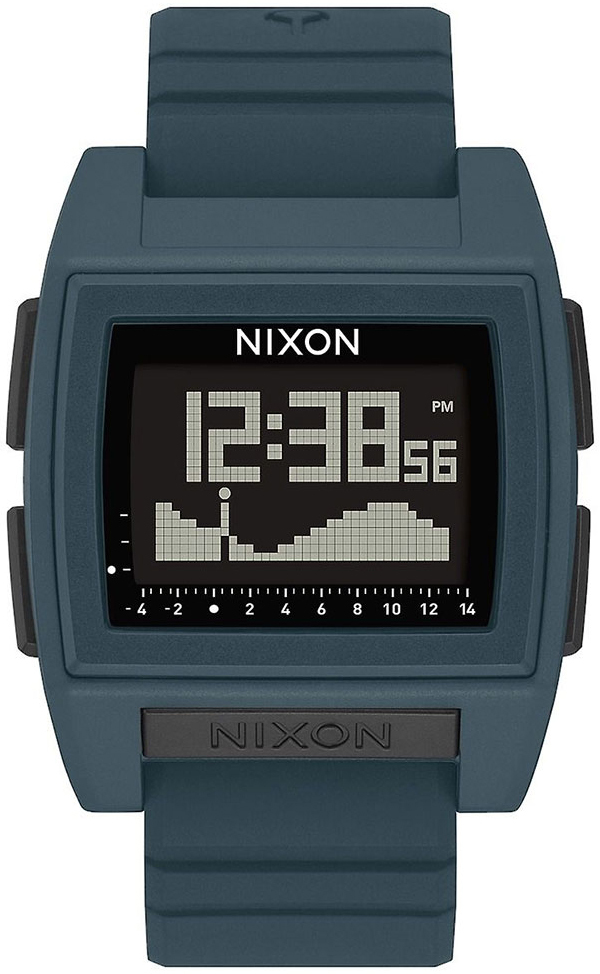 Nixon Base Herreklokke A12122889-00 LCD/Gummi