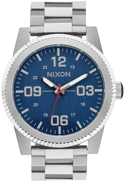 Nixon Herreklokke A346-5246-00 The Corporal Blå/Stål Ø48 mm