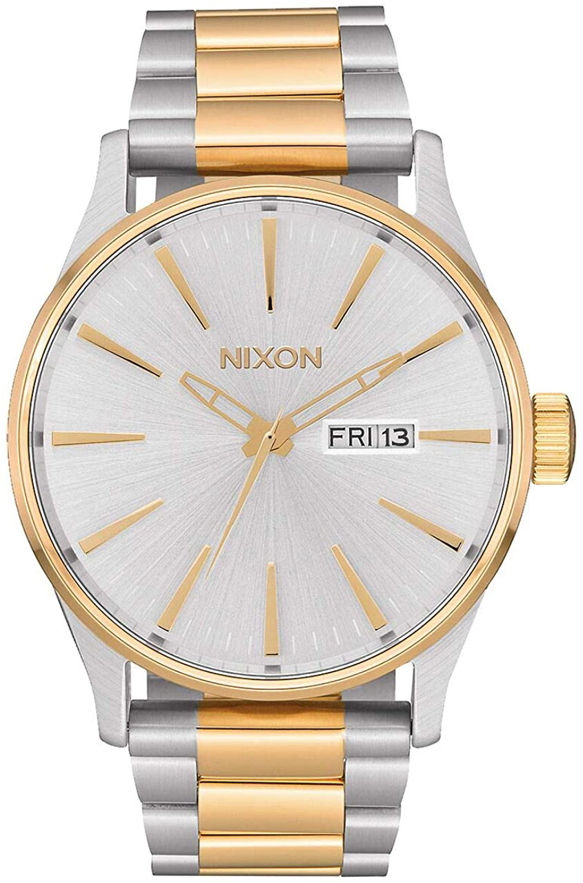 Nixon Herreklokke A3561921-00 Sølvfarget/Gulltonet stål Ø42 mm