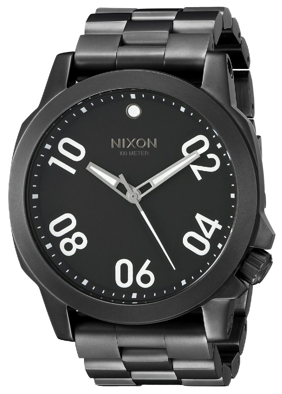 Nixon 99999 Herreklokke A521001-00 Sort/Stål Ø44 mm - Nixon