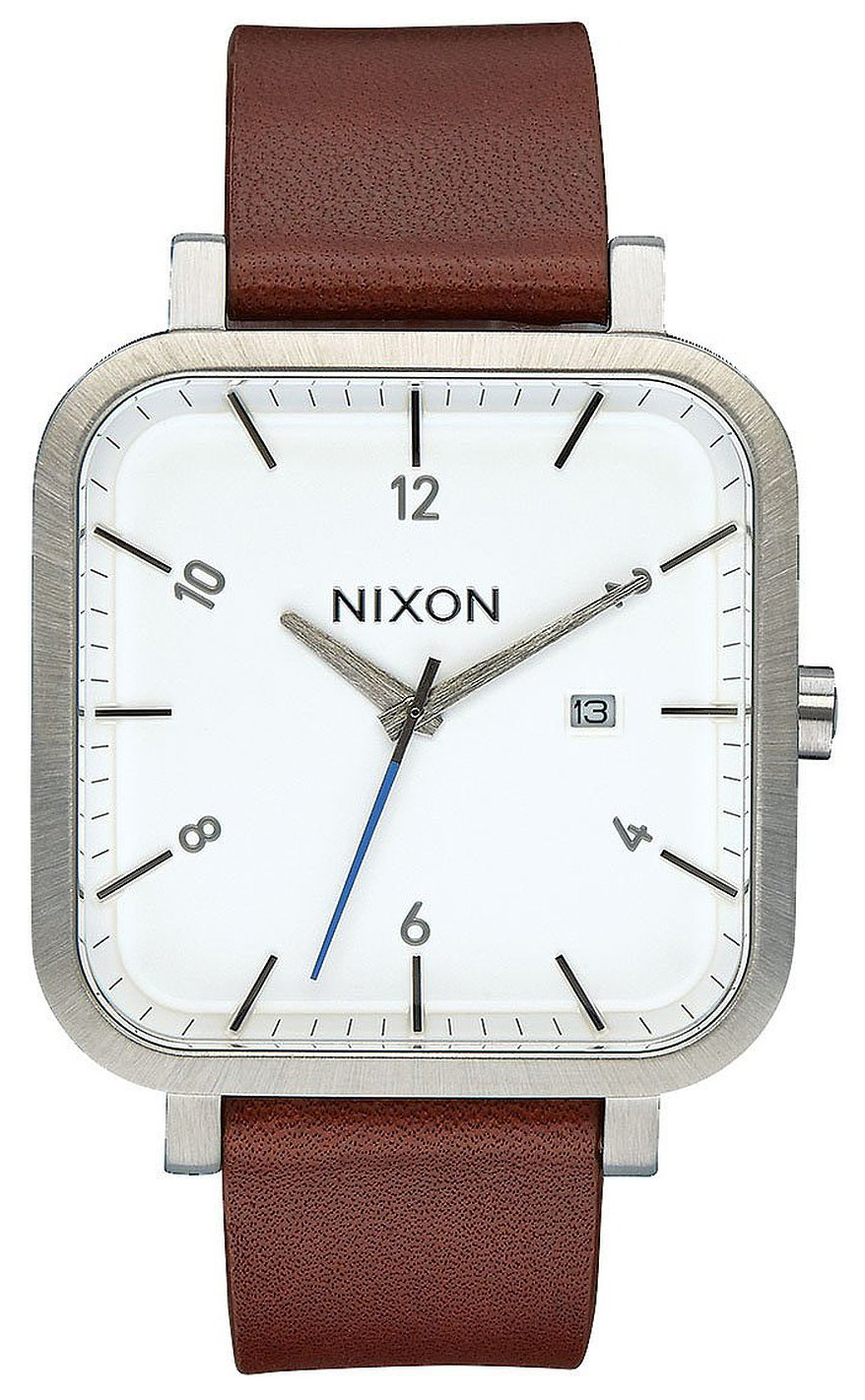 Nixon 99999 Herreklokke A9392168-00 Hvit/Lær - Nixon