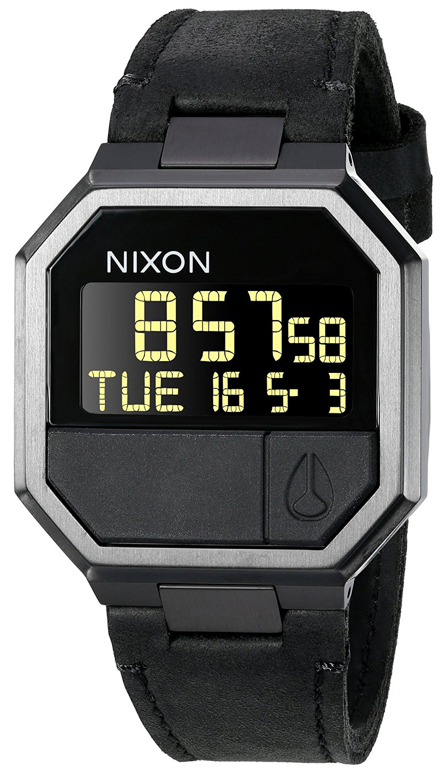 Nixon The Re-Run Herreklokke A944001-00 LCD/Lær