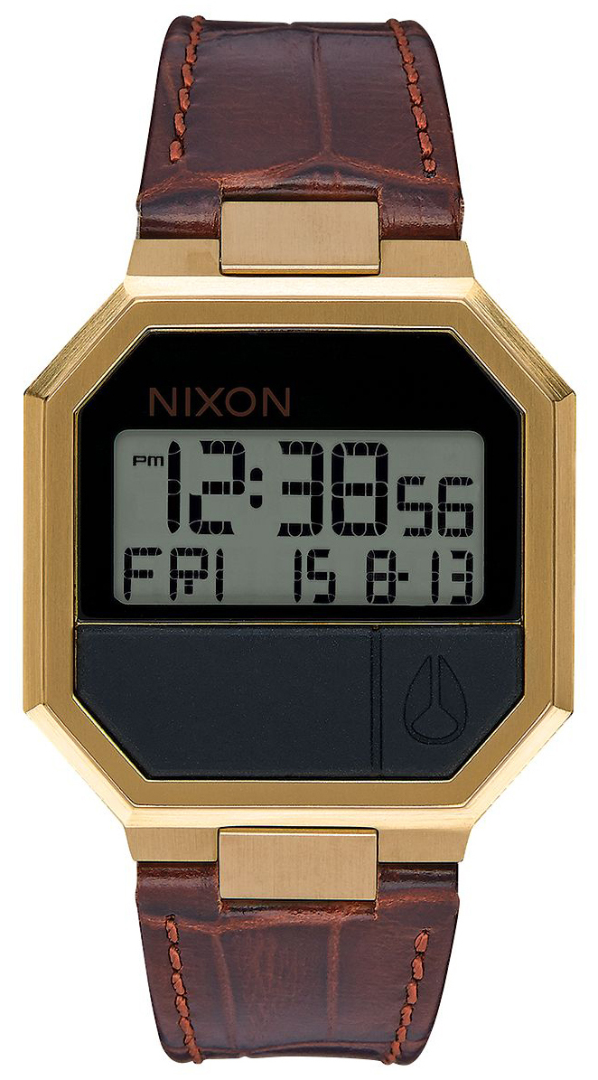 Nixon The Re-Run Herreklokke A944849-00 LCD/Lær