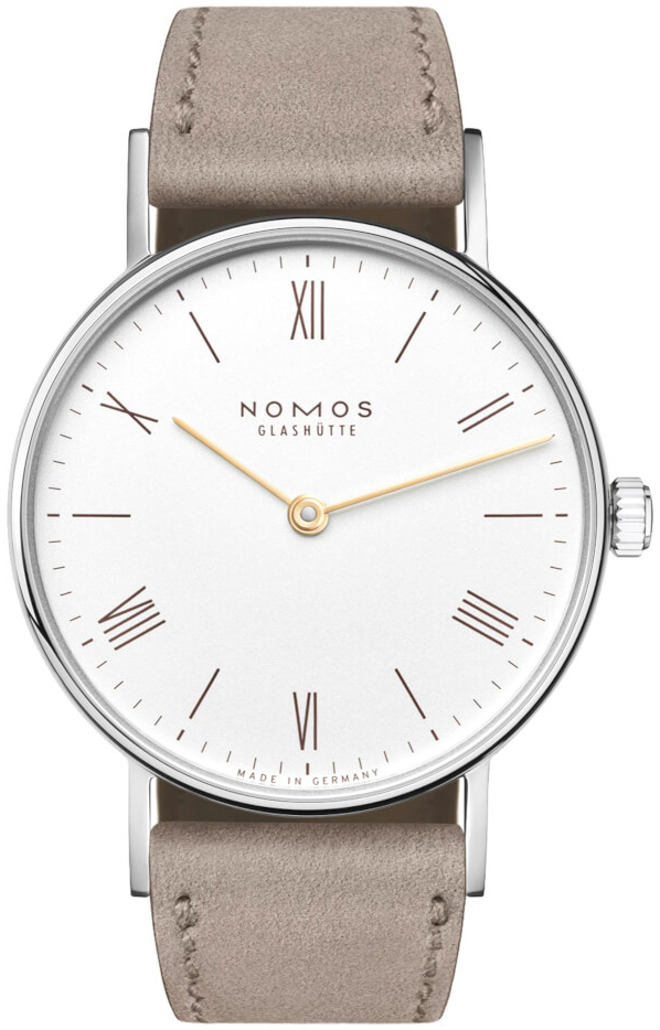 Nomos Glashütte N-241 Ludwig Hvit/Lær Ø32.8 mm