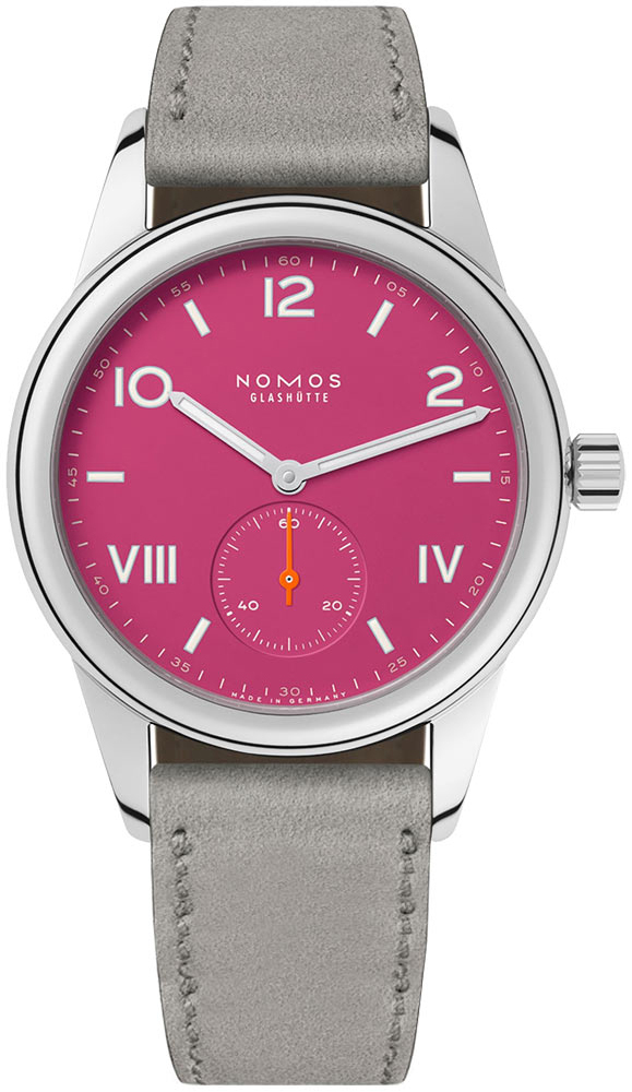 Nomos Glashütte N-711 Club Rosa/Lær Ø36 mm