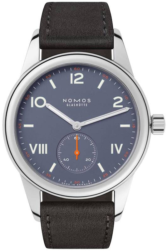 Nomos Glashütte N-713 Club Blå/Lær Ø36 mm