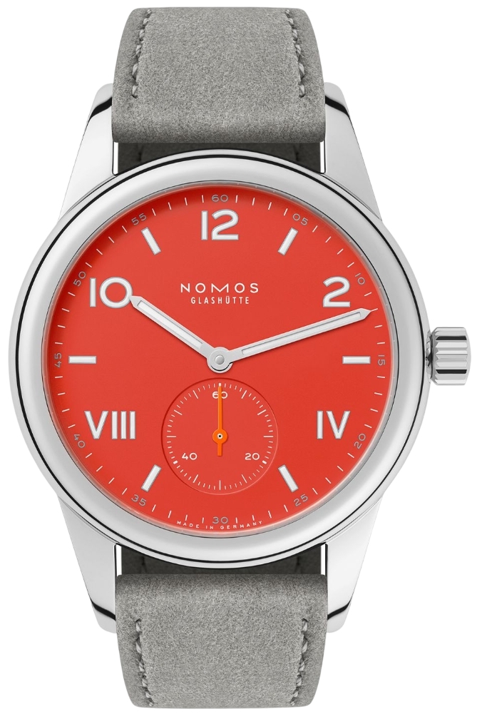 Nomos Glashütte N-716.GB Club Campus Orange/Lær Ø36 mm