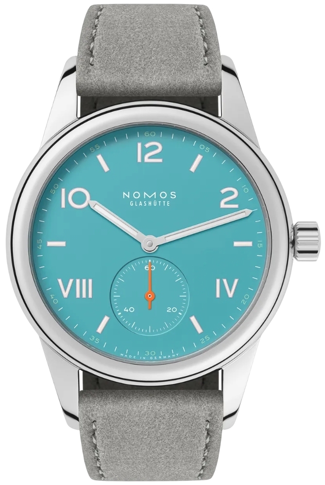 Nomos Glashütte N-717 Club Campus Turkis/Lær Ø36 mm