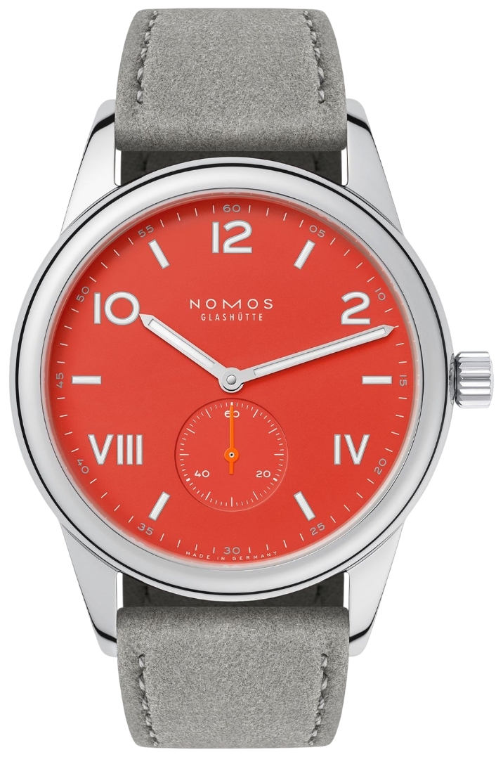 Nomos Glashütte Herreklokke N-723.GB Club Campus Orange/Lær Ø38.5