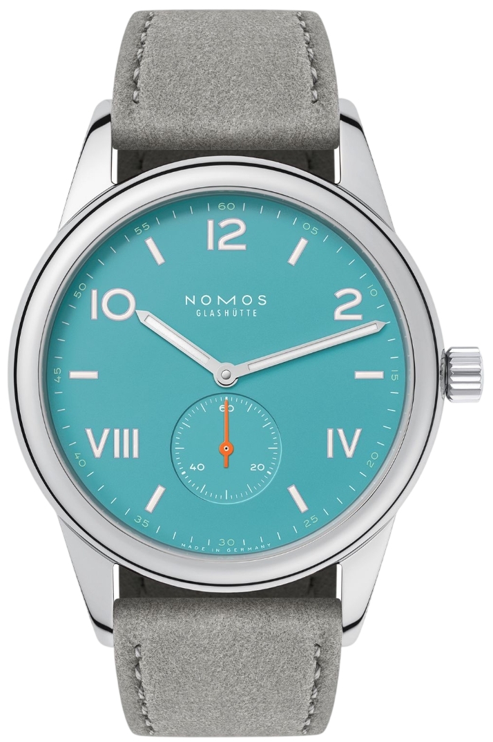 Nomos Glashütte Herreklokke N-724.GB Club Campus Turkis/Lær Ø38.5