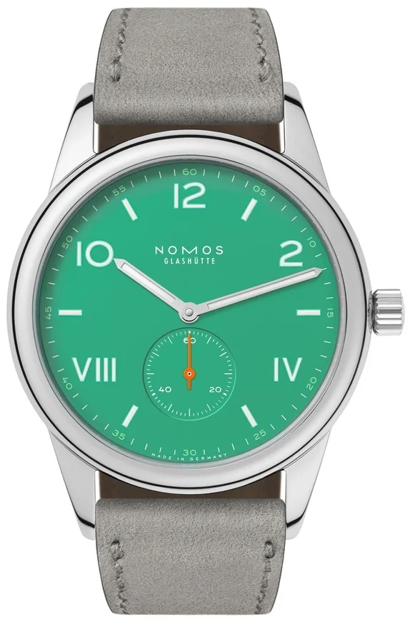 Nomos Glashütte Herreklokke N-726.GB Club Campus Grønn/Lær Ø38.5