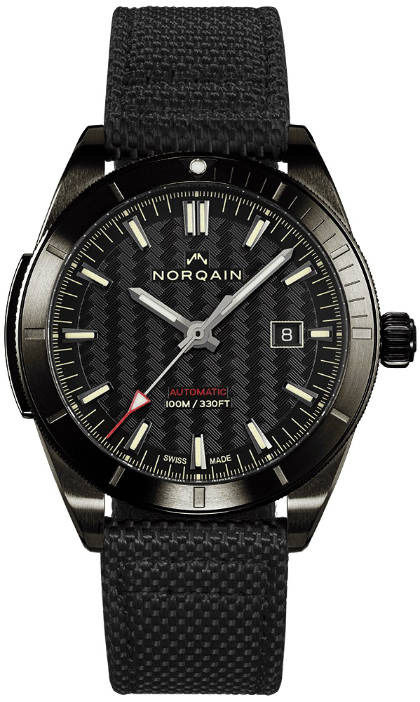 Norqain Herreklokke NB1000B01A/B102/10BC.20B Adventure Sort/Lær Ø42