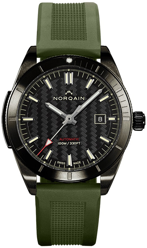 Norqain Herreklokke NB1000B01A/B102/10KR.20B Adventure Sort/Gummi