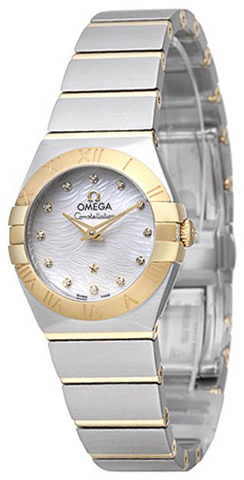 Omega Constellation Quartz 24mm Dameklokke 123.20.24.60.55.008
