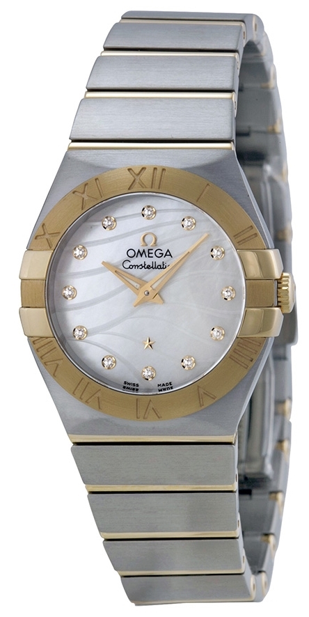 Omega Constellation Quartz 27mm Dameklokke 123.20.27.60.55.005