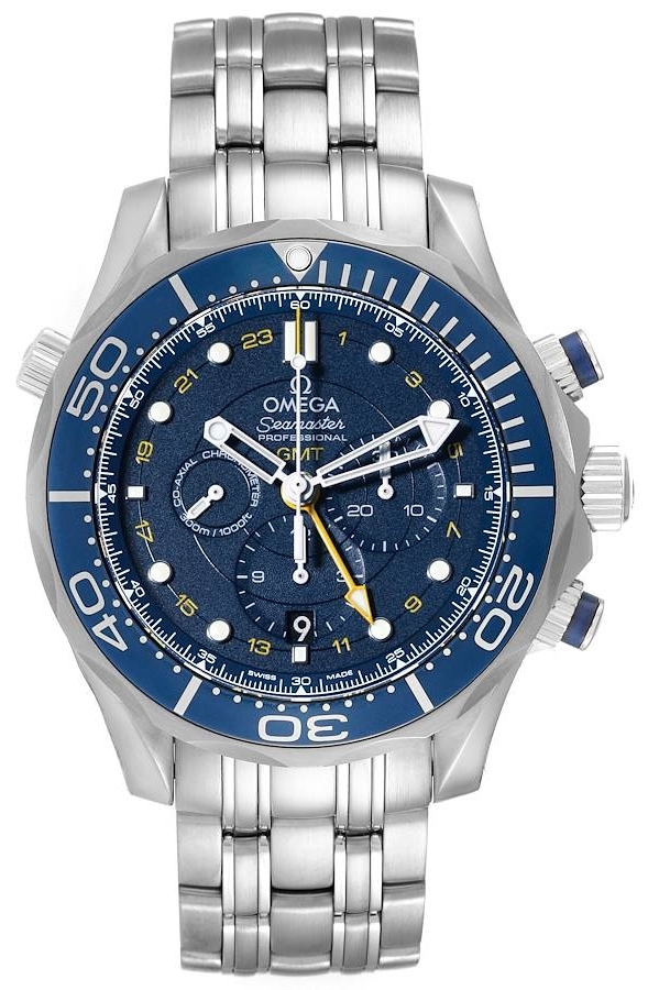 Omega Seamaster Diver 300m Co-Axial GMT Chronograph 44mm Herreklokke