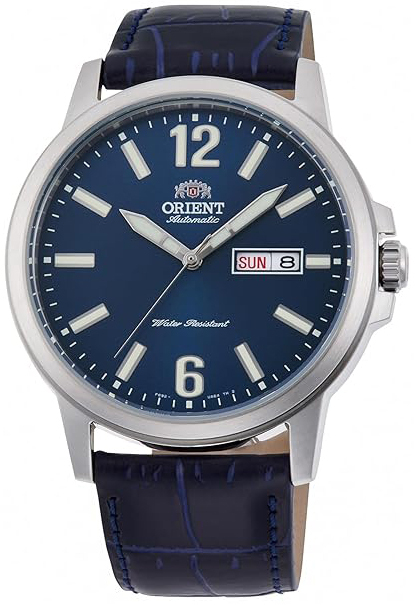 Orient Herreklokke RA-AA0C05L39B Contemporary Blå/Lær Ø43 mm
