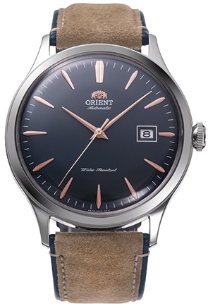 Orient Herreklokke RA-AC0P02L10B Bambino Blå/Lær Ø42 mm