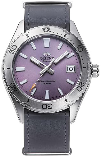 Orient Herreklokke RA-AC0Q07V30B Sports Lilla/Lær Ø40 mm