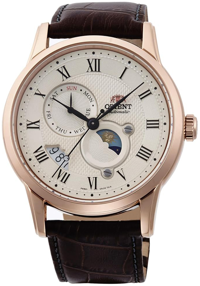Orient Herreklokke RA-AK0007S30B Classic Beige/Lær Ø42 mm