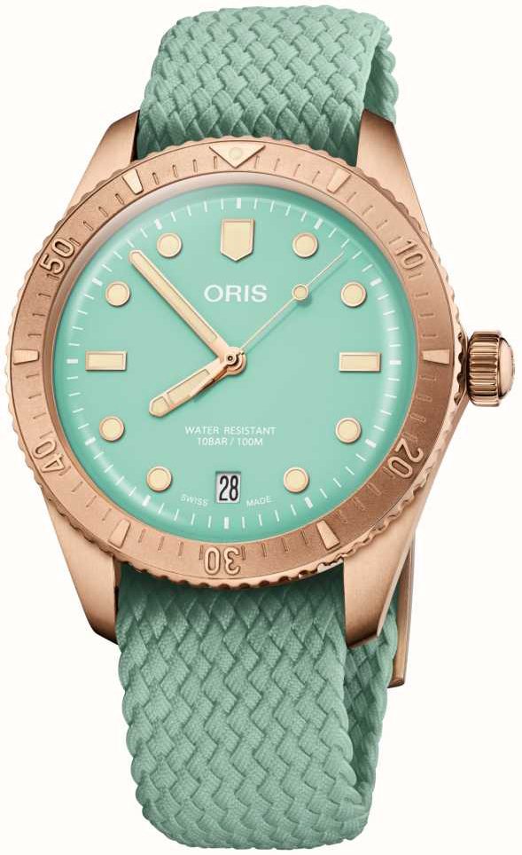 Oris 01 733 7771 3157-07 3 19 03BRS Divers Grønn/Tekstil Ø38 mm