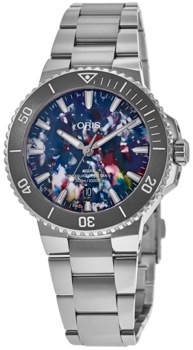 Oris Herreklokke 01 733 7789 4150-07 8 23 04PEB Aquis Upcycle