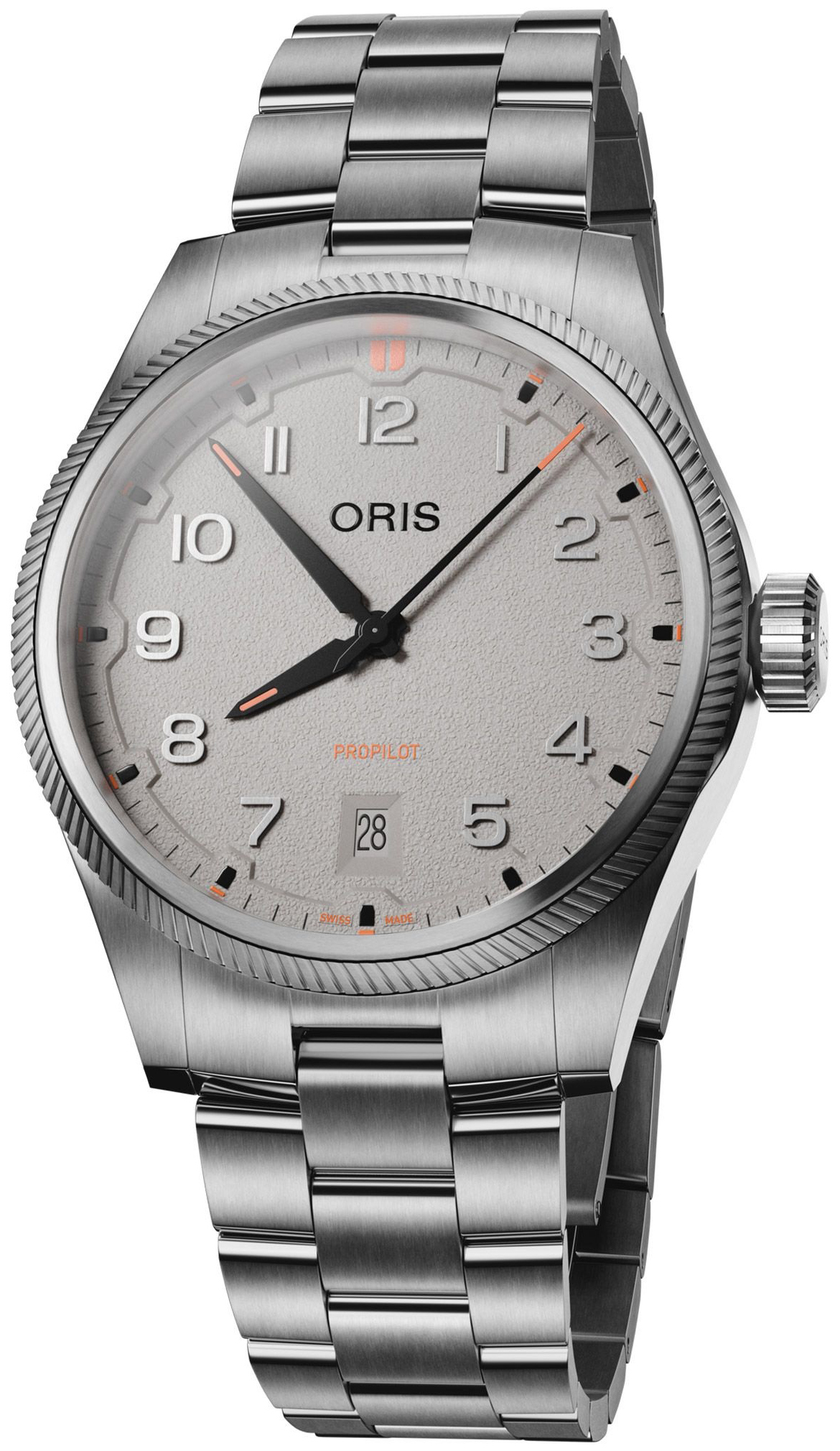 Oris Herreklokke 01 733 7805 4163-07 8 20 04LC Propilot Grå/Stål
