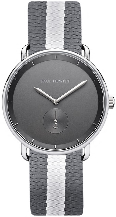 Paul Hewitt Herreklokke PH004545 Breakwater Grå/Gummi Ø42 mm