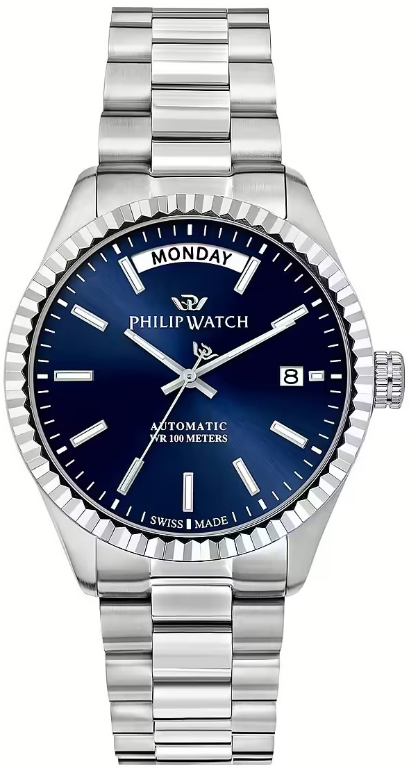 Philip Watch Herreklokke R8223597109 Roma Blå/Stål Ø39 mm