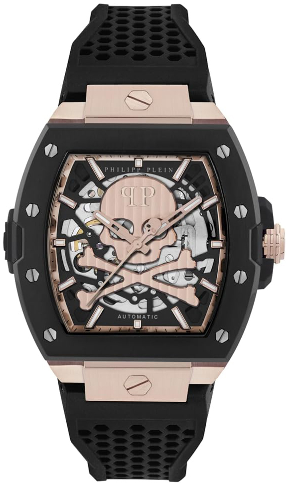 Philipp Plein Herreklokke PWJFA0225 The Skeleton Sort/Gummi