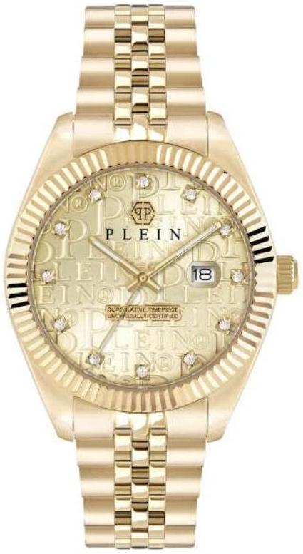 Philipp Plein Herreklokke PWMFA0525 Superlatives Gull/Gulltonet stål