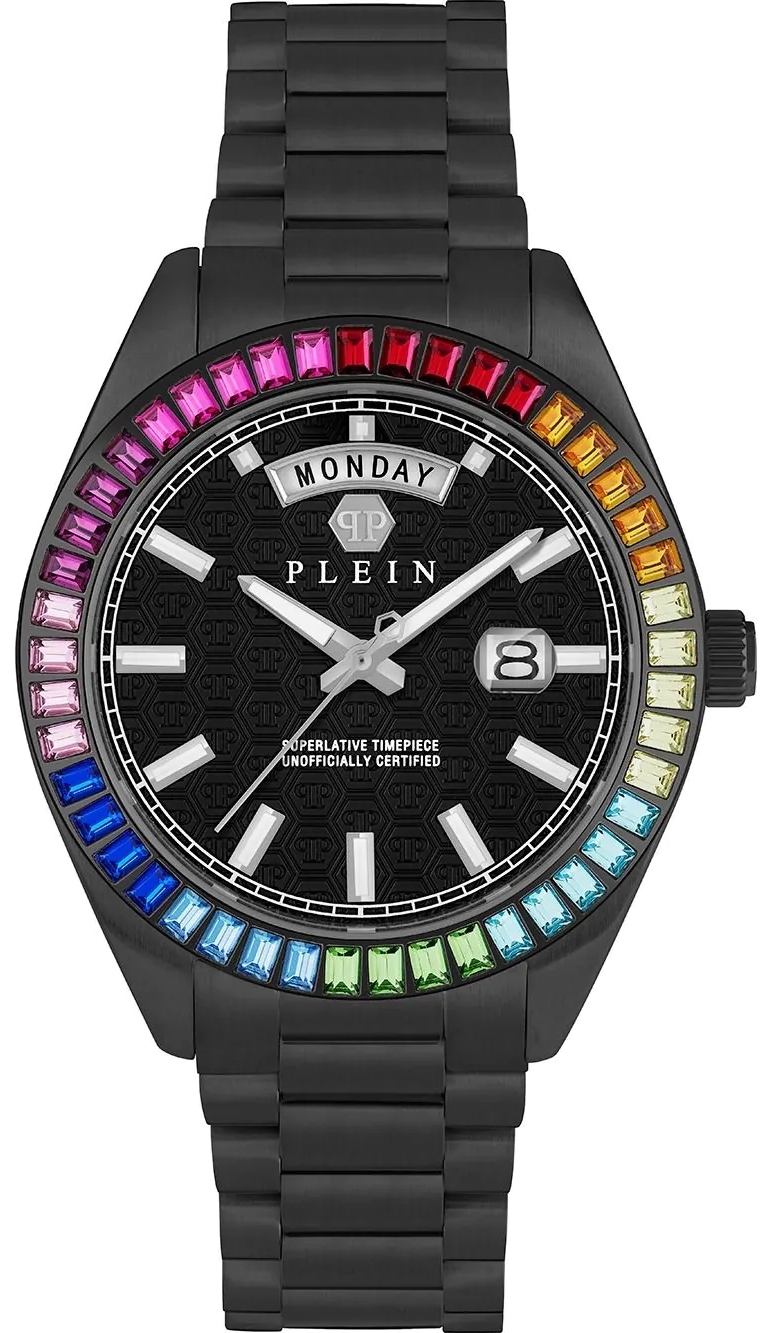 Philipp Plein Herreklokke PWPNA0624 Rock Couture Sort/Stål Ø42 mm