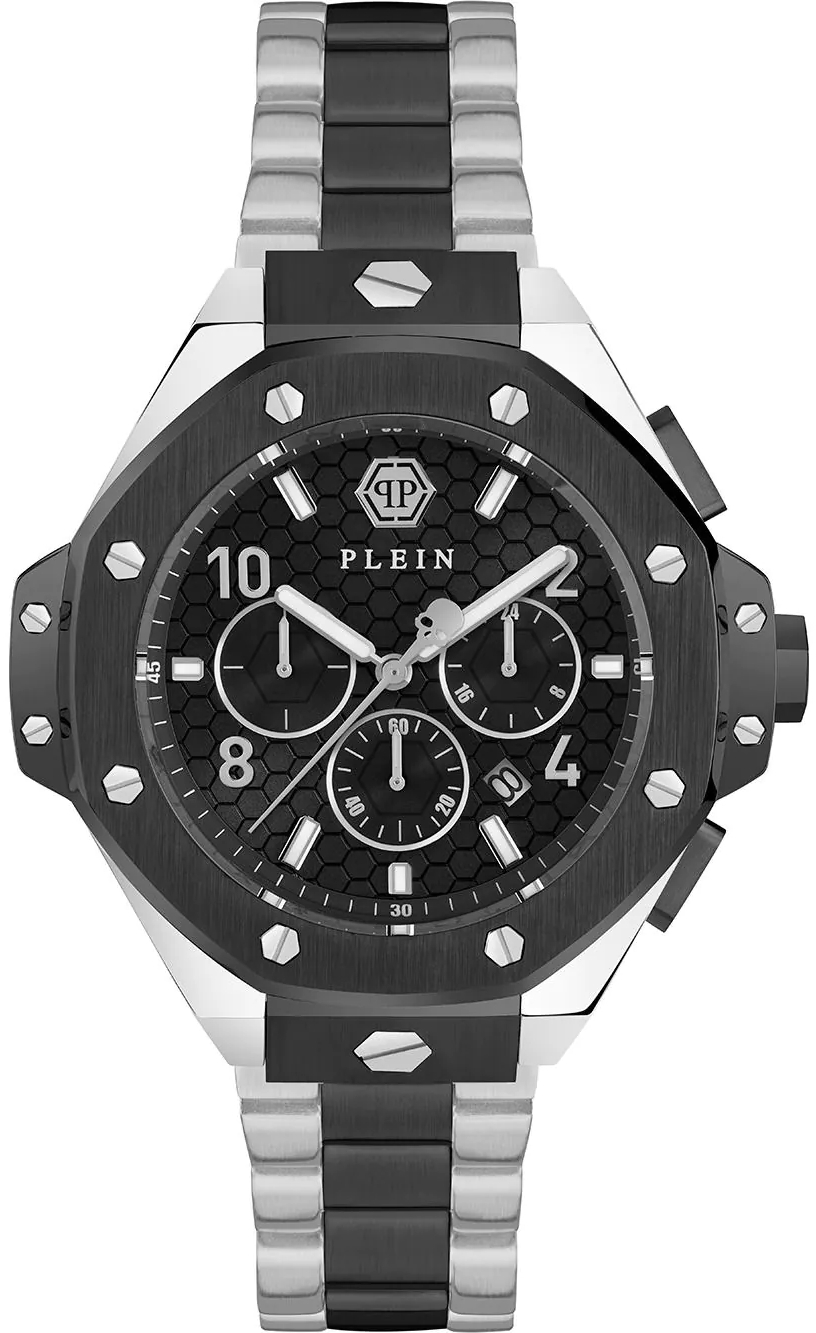 Philipp Plein Herreklokke PWPRA0224 Chrono Royal Sort/Stål Ø46 mm