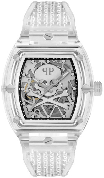 Philipp Plein Herreklokke PWPTA0524 The Skeleton Grå/Gummi